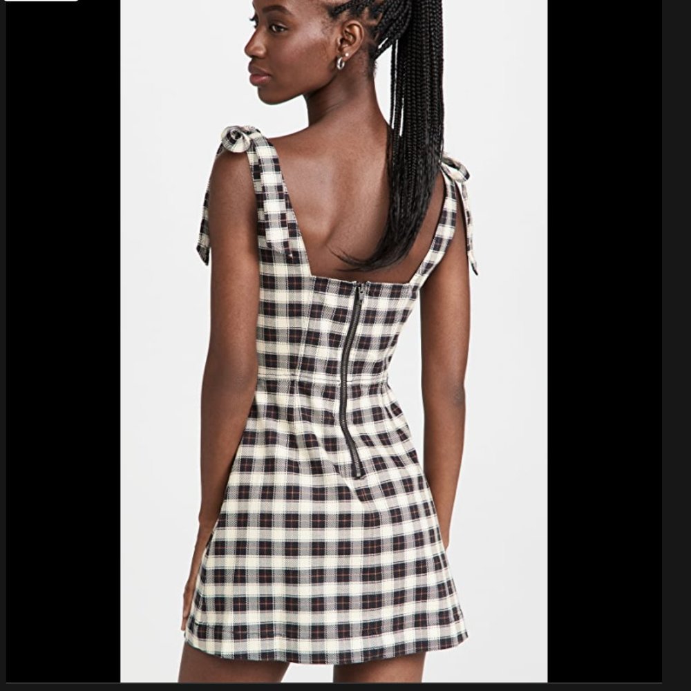 Alice + olivia Maryann Tie Shoulder Dress US M|6
